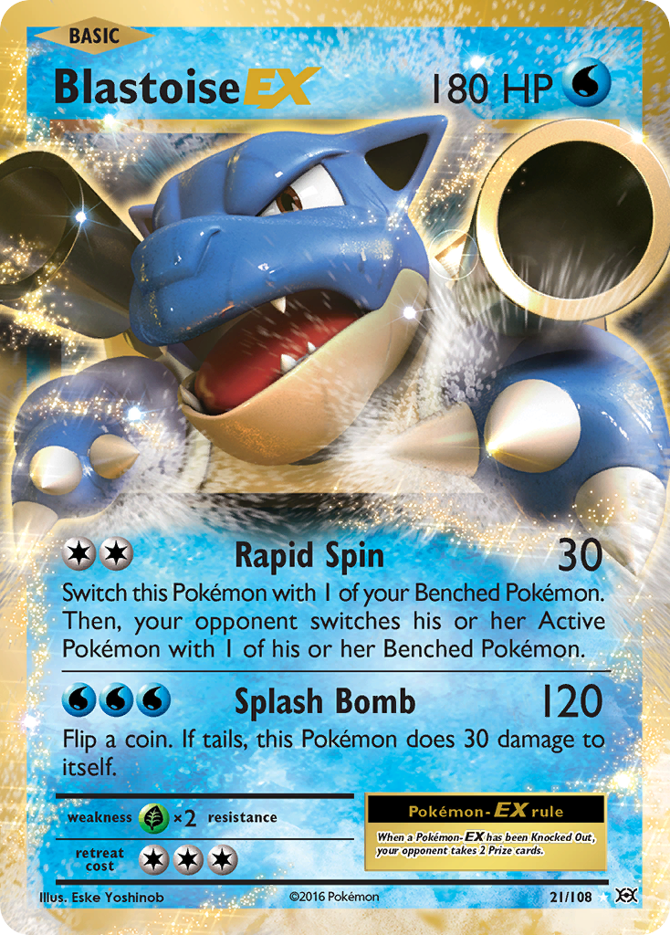 Blastoise EX (21/108) [XY: Evolutions] | Odin's Place