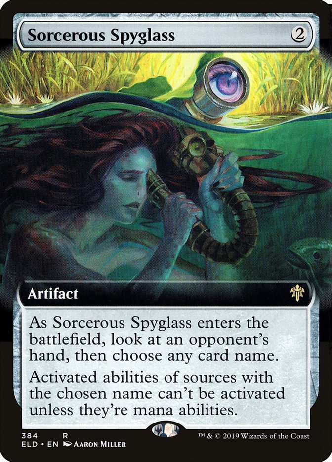 Sorcerous Spyglass (Extended Art) [Throne of Eldraine] | Odin's Place