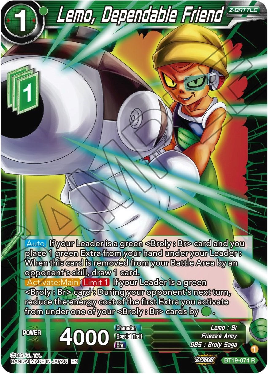 Lemo, Dependable Friend (BT19-074) [Fighter's Ambition] | Odin's Place