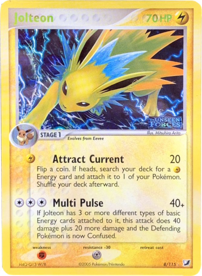 Jolteon (8/115) (Stamped) [EX: Unseen Forces] | Odin's Place