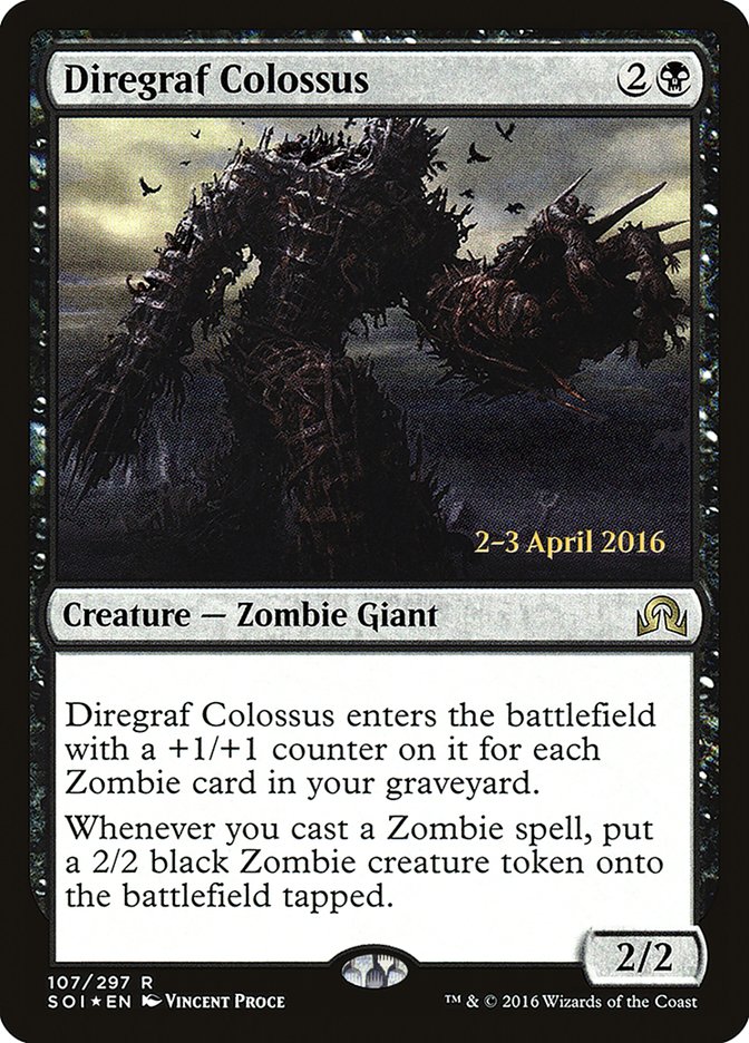 Diregraf Colossus (107) [Shadows over Innistrad Prerelease Promos] | Odin's Place