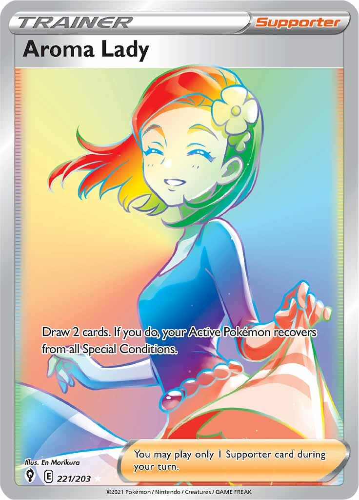 Aroma Lady (221/203) [Sword & Shield: Evolving Skies] | Odin's Place