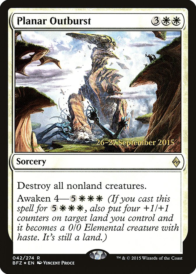 Planar Outburst (42) [Battle for Zendikar Prerelease Promos] | Odin's Place