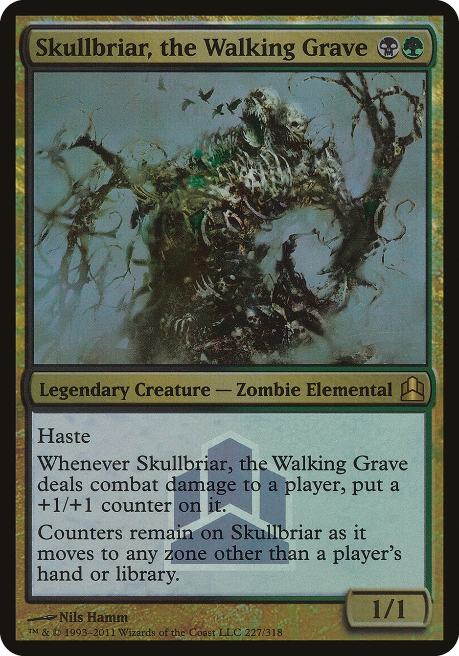 Skullbriar, the Walking Grave (227) (Launch) (Oversized) [Commander 2011 Oversized] | Odin's Place