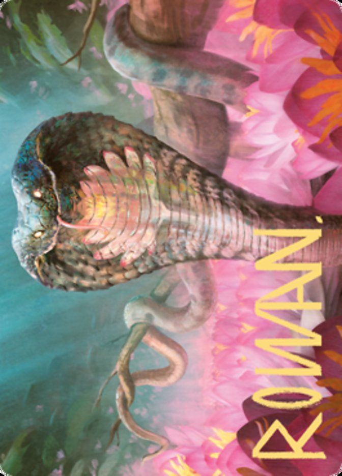 Lotus Cobra Art Card (Gold-Stamped Signature) [Zendikar Rising Art Series] | Odin's Place