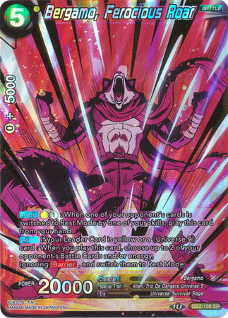 Bergamo, Ferocious Roar (DB2-108) [Divine Multiverse] | Odin's Place