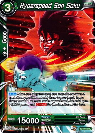 Hyperspeed Son Goku (TB3-036) [Clash of Fates] | Odin's Place