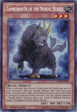 Tanngnjostr of the Nordic Beasts [LC5D-EN180] Secret Rare | Odin's Place