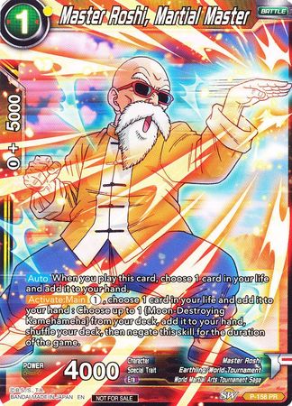 Master Roshi, Martial Master (Power Booster: World Martial Arts Tournament) (P-158) [Promotion Cards] | Odin's Place