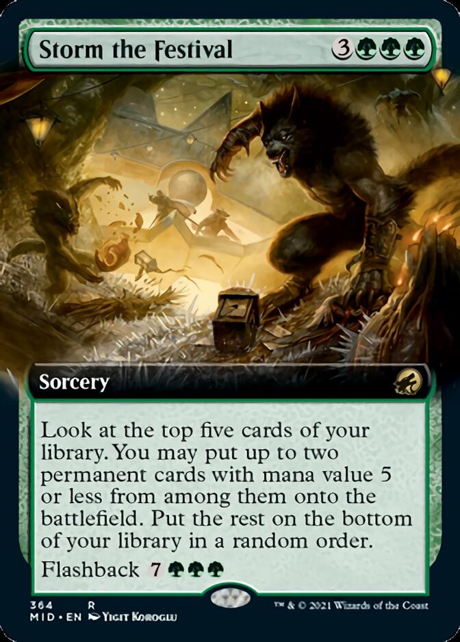 Storm the Festival (Extended Art) [Innistrad: Midnight Hunt] | Odin's Place