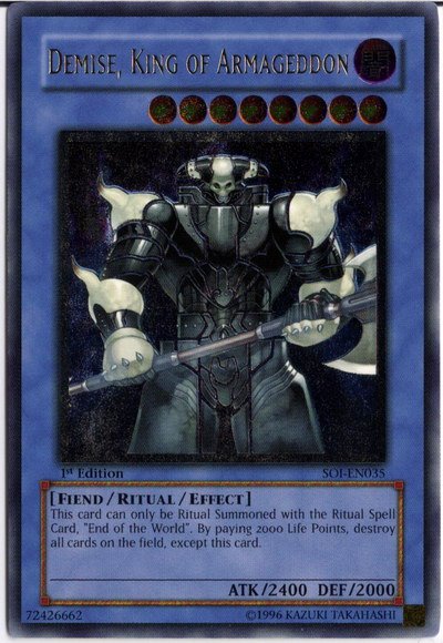 Demise, King of Armageddon (UTR) [SOI-EN035] Ultimate Rare | Odin's Place