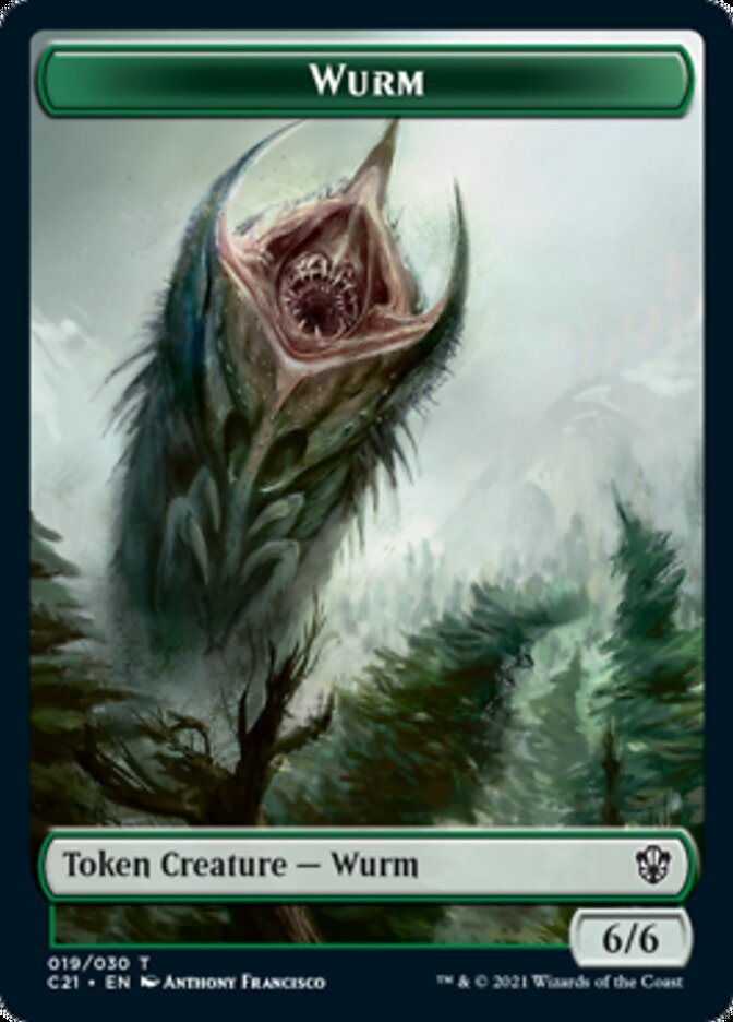 Wurm // Kraken Double-Sided Token [Commander 2021 Tokens] | Odin's Place