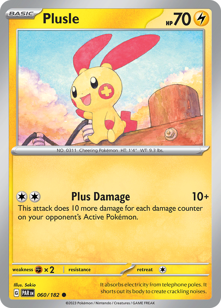 Plusle (060/182) [Scarlet & Violet: Paradox Rift] | Odin's Place