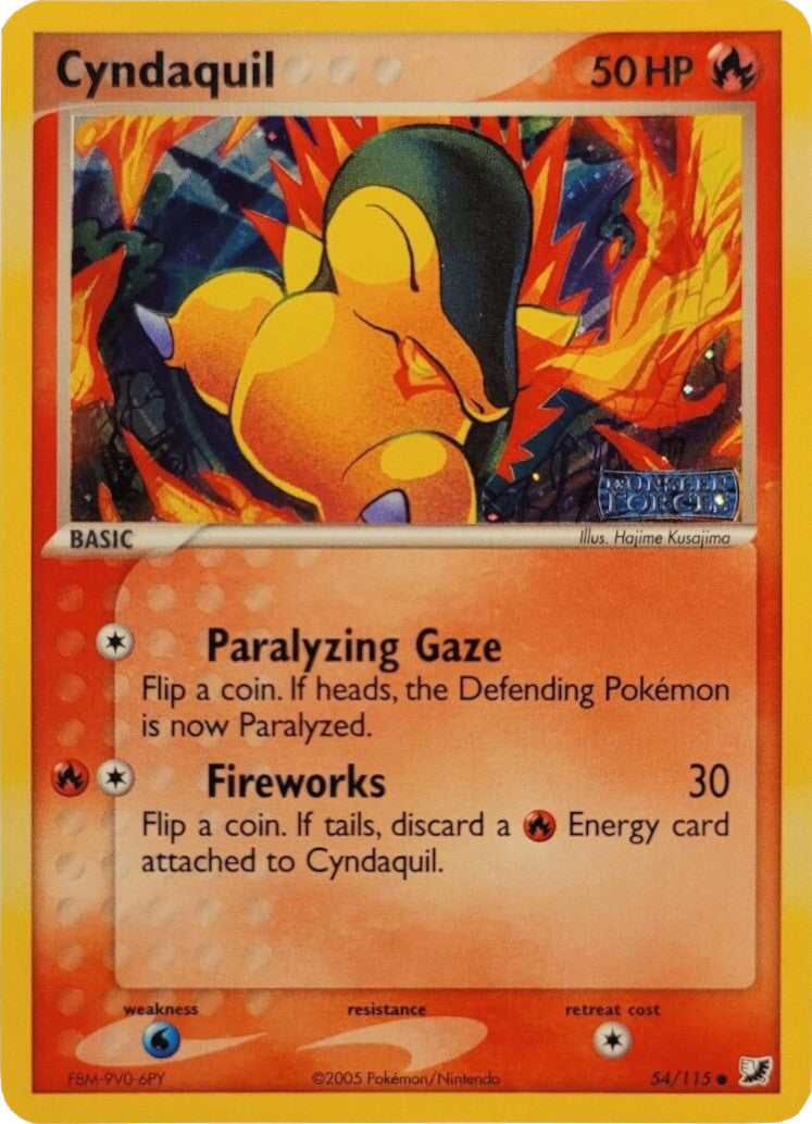 Cyndaquil (54/115) (Stamped) [EX: Unseen Forces] | Odin's Place