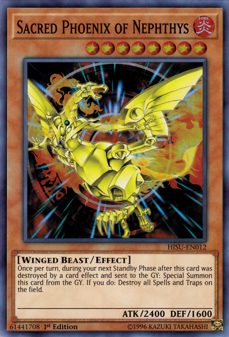 Sacred Phoenix of Nephthys [HISU-EN012] Super Rare | Odin's Place