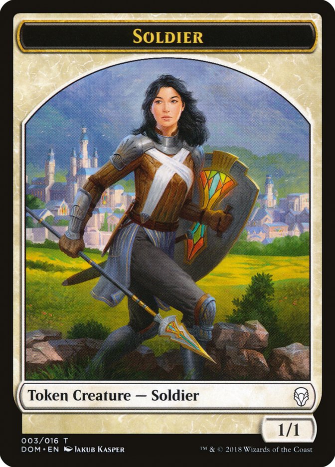 Soldier Token (3) [Dominaria Tokens] | Odin's Place
