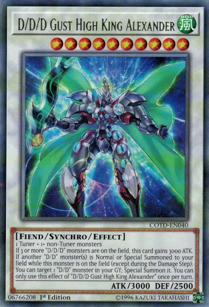 D/D/D Gust High King Alexander [COTD-EN040] Rare | Odin's Place