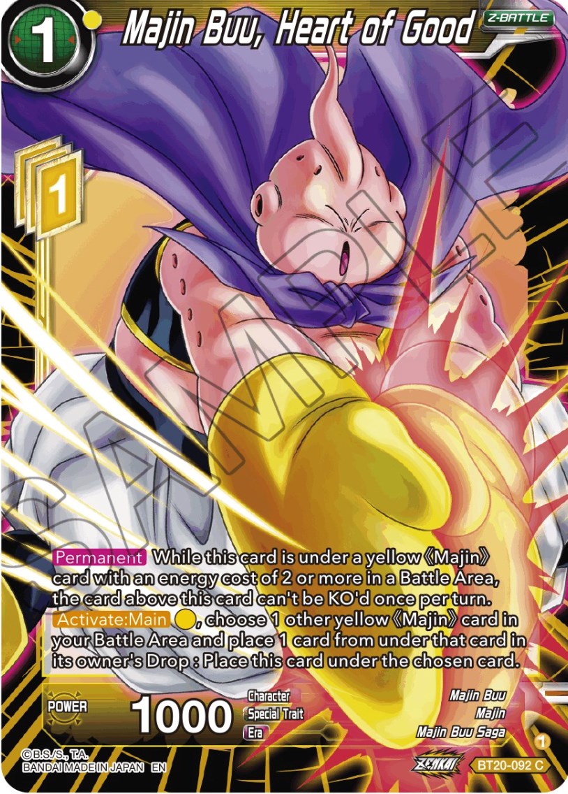 Majin Buu, Heart of Good (BT20-092) [Power Absorbed] | Odin's Place