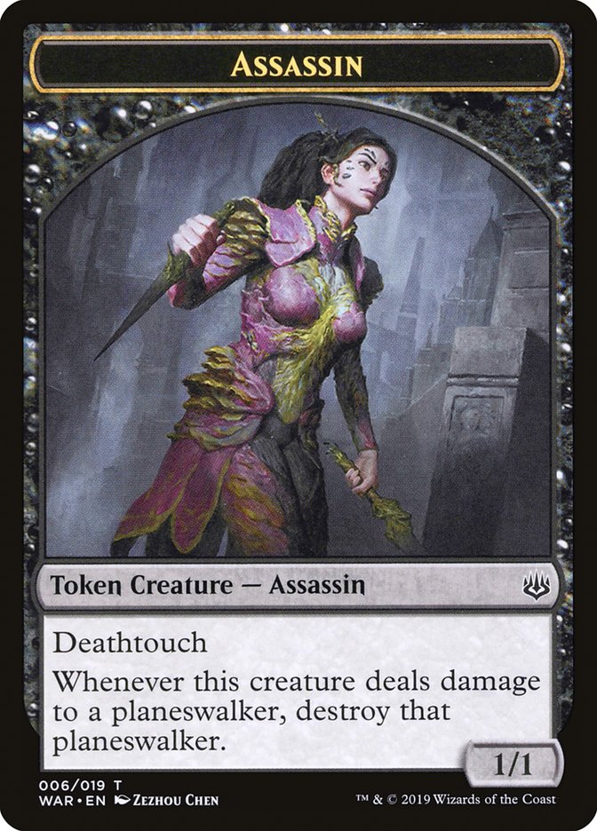 Assassin Token (6) [War of the Spark Tokens] | Odin's Place