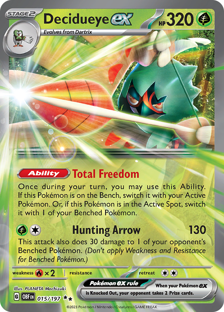 Decidueye ex (015/197) [Scarlet & Violet: Obsidian Flames] | Odin's Place