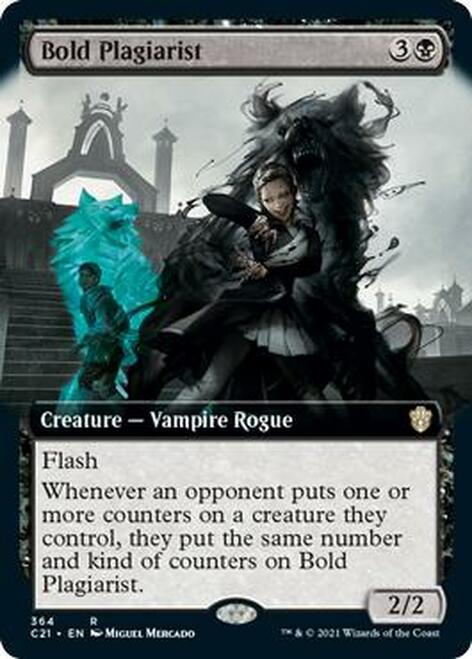 Bold Plagiarist (Extended Art) [Commander 2021] | Odin's Place