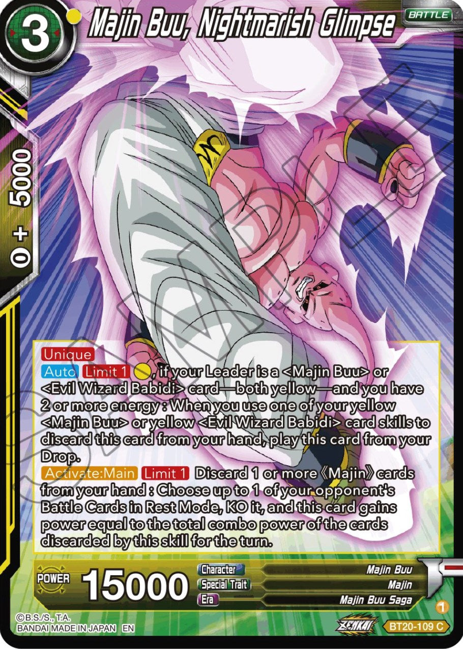 Majin Buu, Nightmarish Glimpse (BT20-109) [Power Absorbed] | Odin's Place