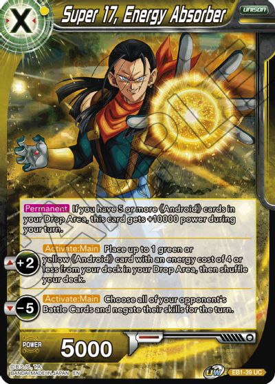 Super 17, Energy Absorber (EB1-039) [Battle Evolution Booster] | Odin's Place