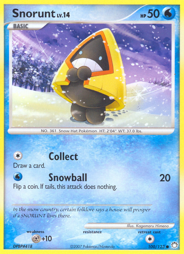 Snorunt (100/123) [Diamond & Pearl: Mysterious Treasures] | Odin's Place