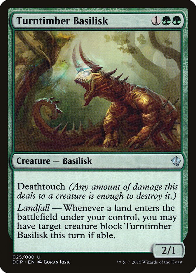 Turntimber Basilisk (25) [Duel Decks: Zendikar vs. Eldrazi] | Odin's Place