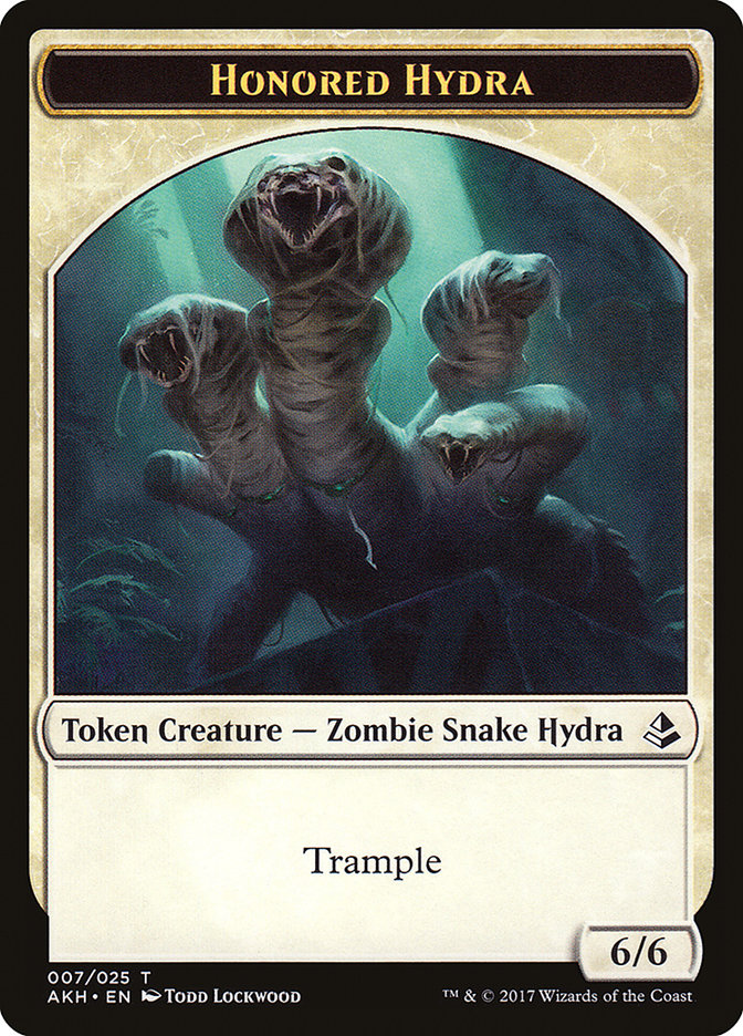 Honored Hydra // Warrior Double-Sided Token [Amonkhet Tokens] | Odin's Place