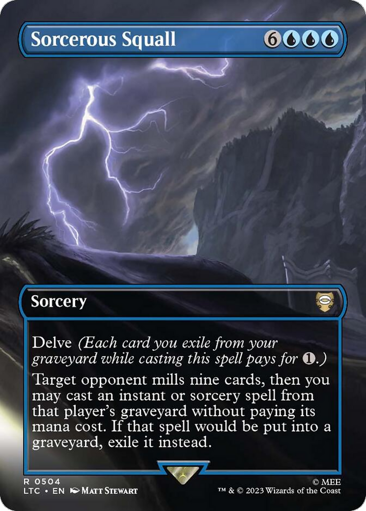 Sorcerous Squall (Borderless) [The Lord of the Rings: Tales of Middle-Earth Commander] | Odin's Place