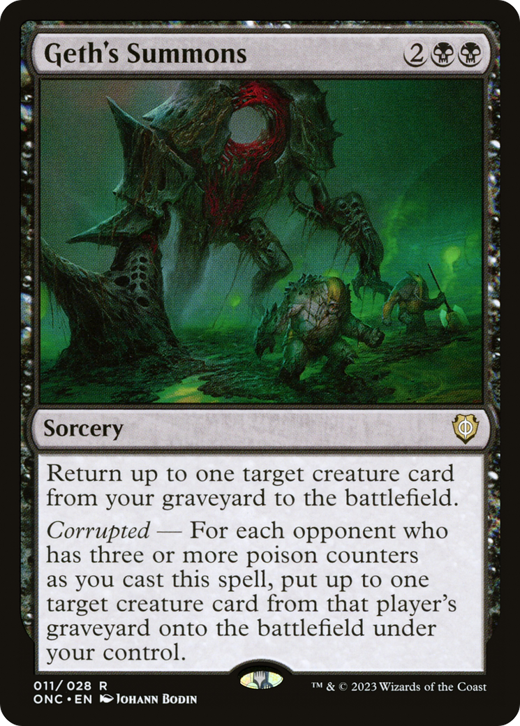 Geth's Summons [Phyrexia: All Will Be One Commander] | Odin's Place