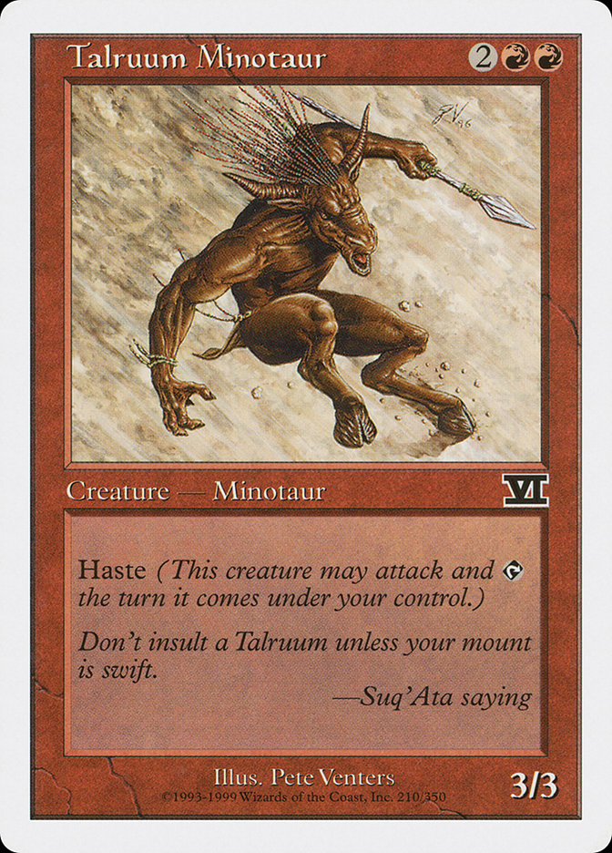Talruum Minotaur (210) [Classic Sixth Edition] | Odin's Place