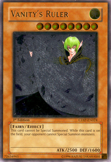 Vanity's Ruler [CDIP-EN024] Ultimate Rare | Odin's Place