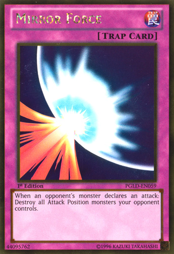Mirror Force [PGLD-EN059] Gold Rare | Odin's Place