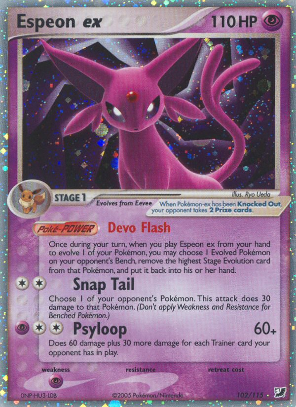Espeon ex (102/115) [EX: Unseen Forces] | Odin's Place