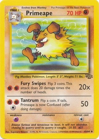 Primeape (43/64) [Jungle Unlimited] | Odin's Place