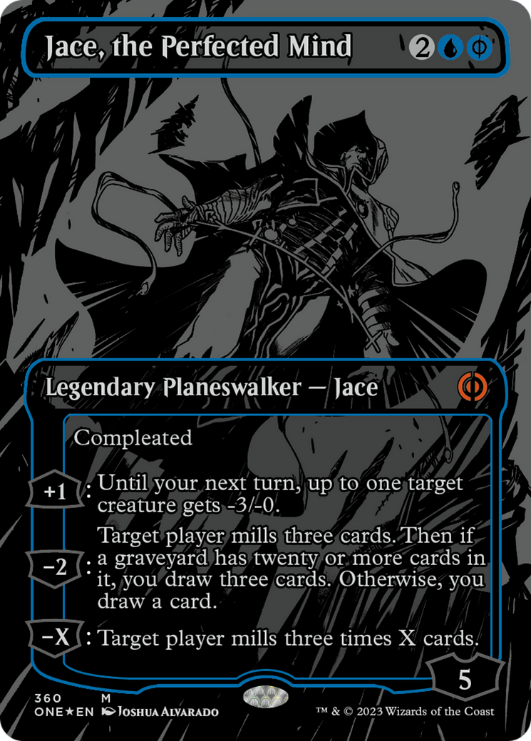 Jace, the Perfected Mind (Oil Slick Raised Foil) [Phyrexia: All Will Be One] | Odin's Place