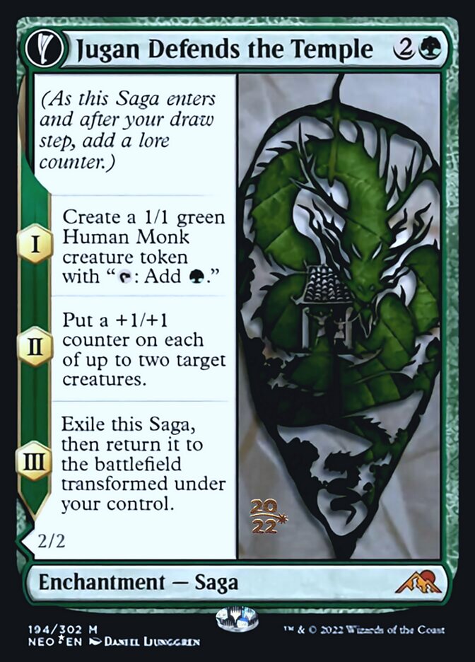 Jugan Defends the Temple // Remnant of the Rising Star [Kamigawa: Neon Dynasty Prerelease Promos] | Odin's Place