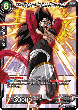 SS4 Vegeta, Feigned Greeting (P-307) [Tournament Promotion Cards] | Odin's Place