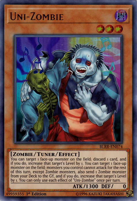 Uni-Zombie [BLRR-EN074] Ultra Rare | Odin's Place
