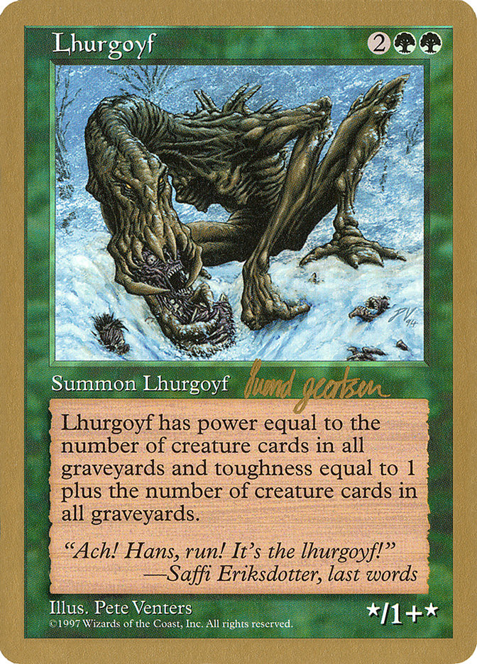 Lhurgoyf (Svend Geertsen) [World Championship Decks 1997] | Odin's Place