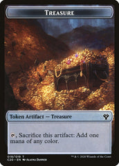 Human // Treasure Double-Sided Token [Commander 2020 Tokens] | Odin's Place
