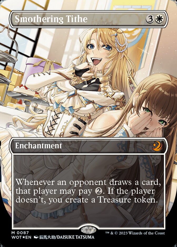 Smothering Tithe (Anime Borderless) (Confetti Foil) [Wilds of Eldraine: Enchanting Tales] | Odin's Place