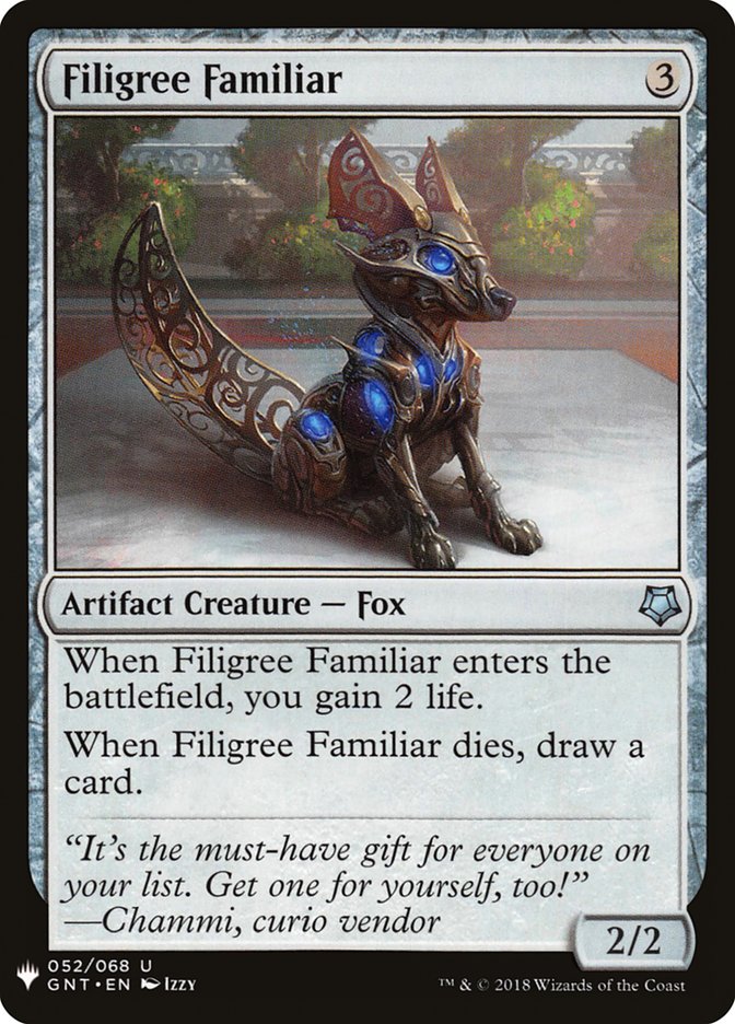 Filigree Familiar [Mystery Booster] | Odin's Place