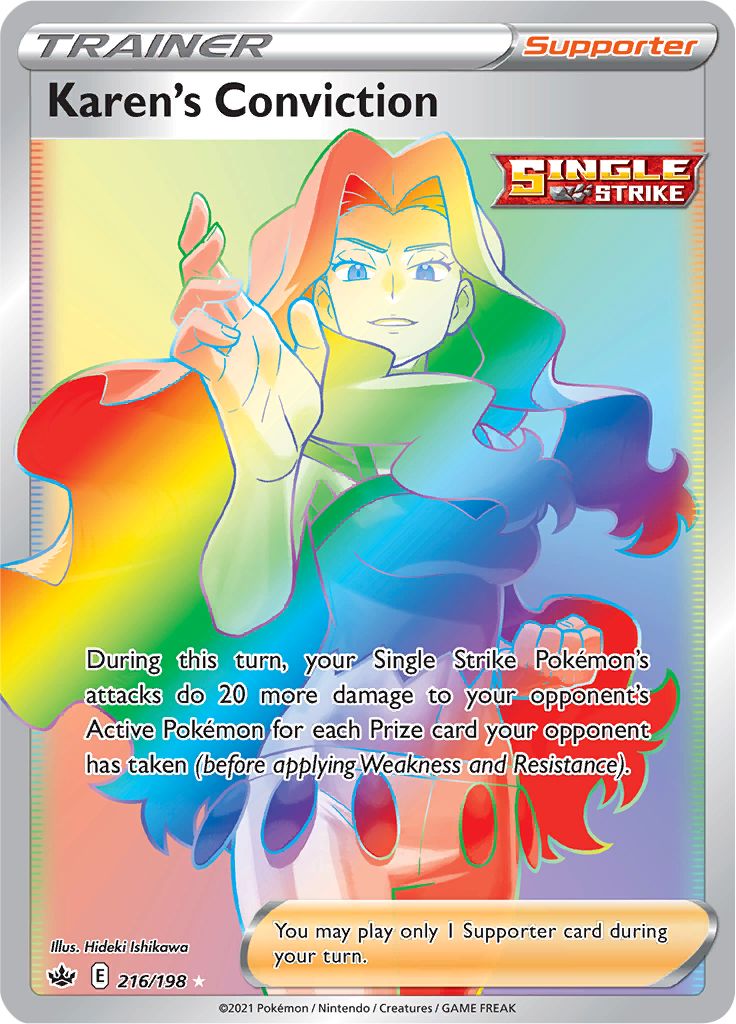 Karen's Conviction (216/198) [Sword & Shield: Chilling Reign] | Odin's Place