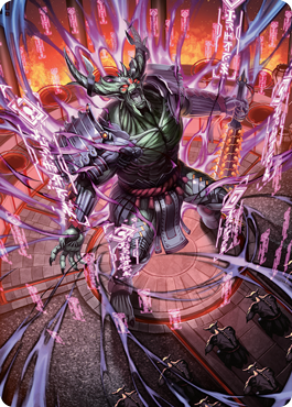 Hidetsugu, Devouring Chaos Art Card [Kamigawa: Neon Dynasty Art Series] | Odin's Place