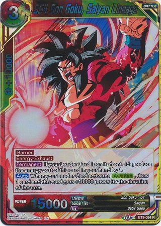 SS4 Son Goku, Saiyan Lineage (BT9-094) [Universal Onslaught] | Odin's Place