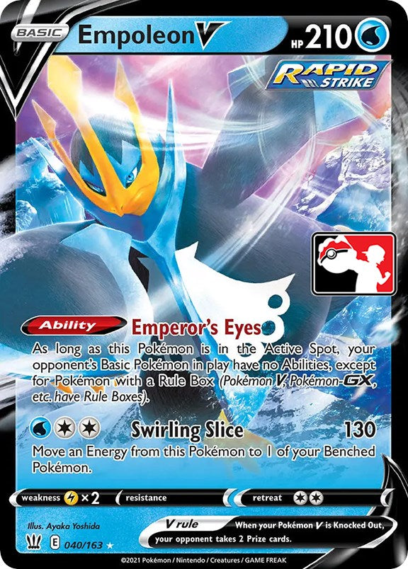 Empoleon V (040/163) [Prize Pack Series One] | Odin's Place