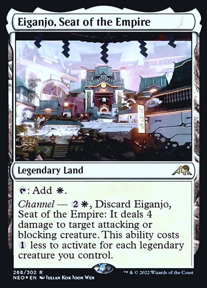 Eiganjo, Seat of the Empire [Kamigawa: Neon Dynasty Prerelease Promos] | Odin's Place